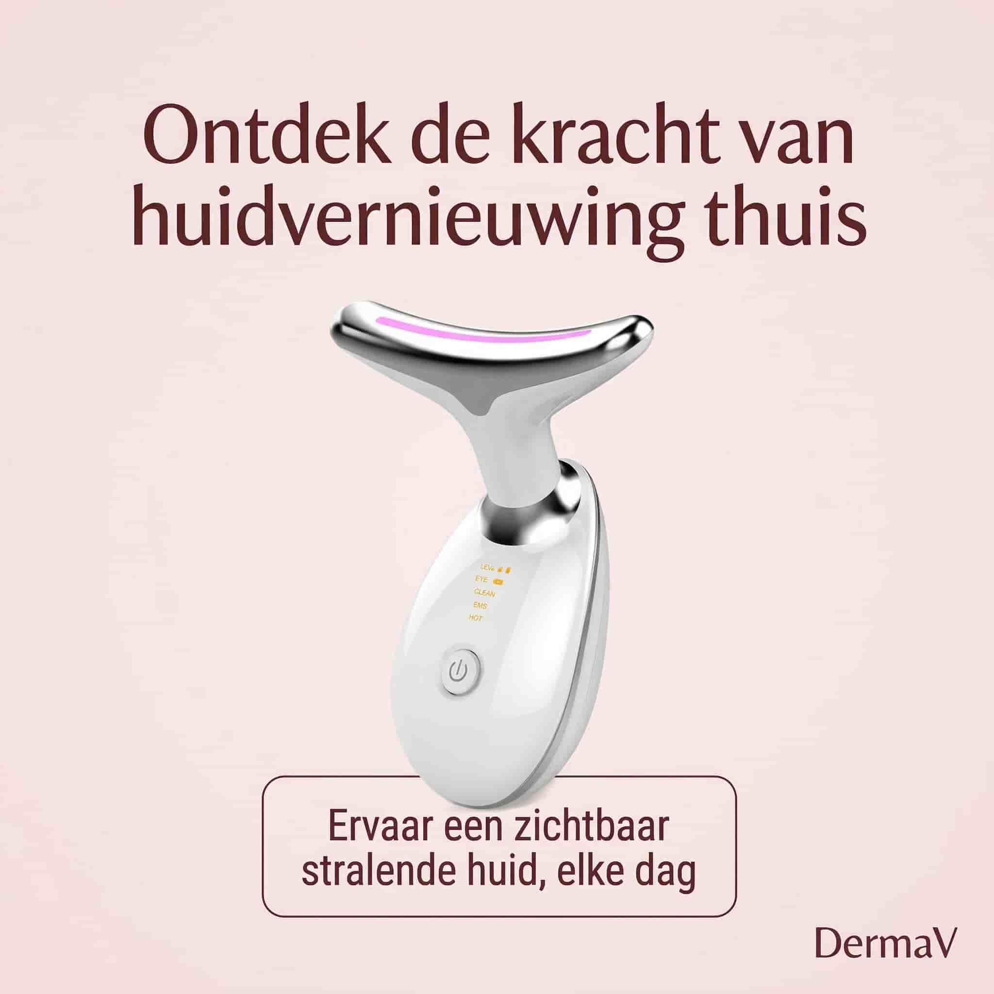 DermaV Compact | Huidvernieuwing & Anti-Aging voor Thuisgebruik ...